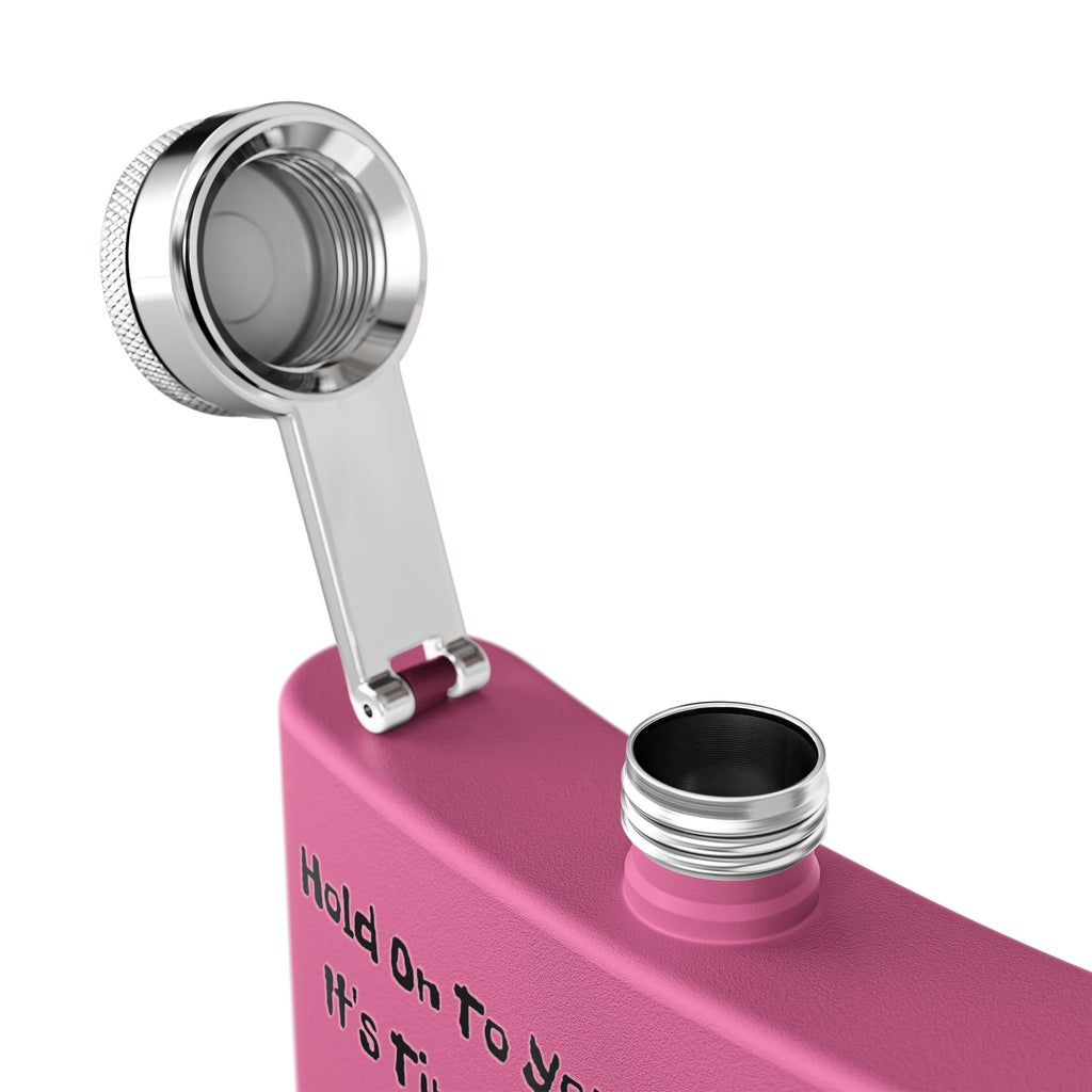 Hold On to Your Lug Nuts | Funny Mechanic Flask, 6 oz